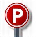 Parking sign and low emission zone symbol