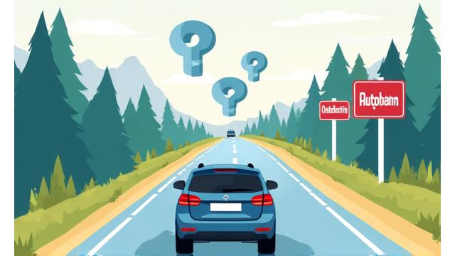 Illustration of a confusing Swiss traffic sign with question marks above a driver's head.